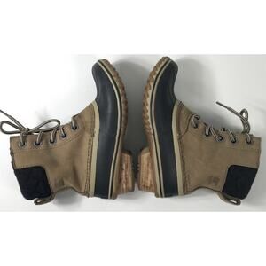 Sorel Women’s 6 Slimpack Lace III Waterproof Brown Khaki Boots